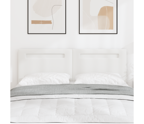 Gultas Galvgaļa Vienkāršs Dizains Tīri Balts 160 Cm Mākslīgā Āda Vidaxl