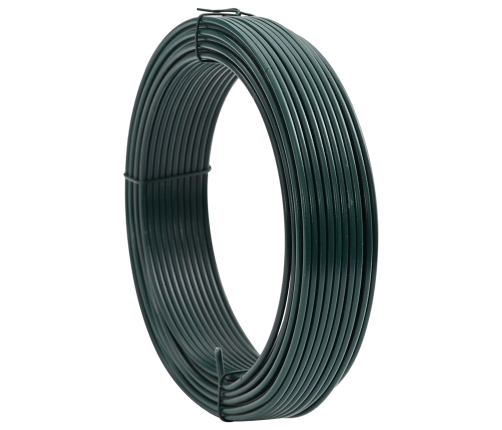 Žoga Saistīšanas Stieple Zaļa 25 M Pvc Pārklāts Tērauds Vidaxl