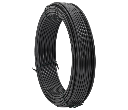 Žoga Saistīšanas Stieple Antracīta 25 M Pvc Pārklāts Tērauds Vidaxl