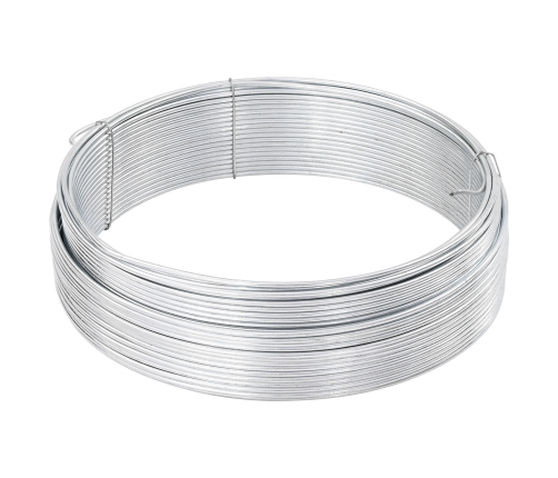 Žoga Saistīšanas Stieple Sudraba 80 M Karsti Cinkots Tērauds Vidaxl