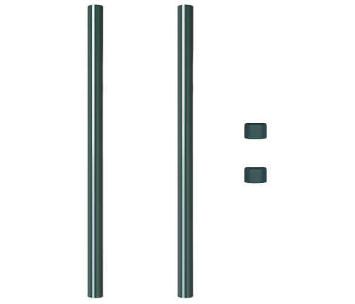 Žoga Stabi 2 Pcs Zaļa 90 Cm Pulverkrāsots Tērauds Vidaxl