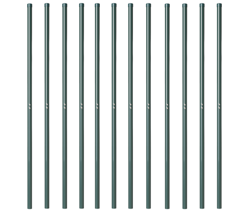 Žoga Stabi 12 Pcs Zaļa 160 Cm Pulverkrāsots Tērauds Vidaxl