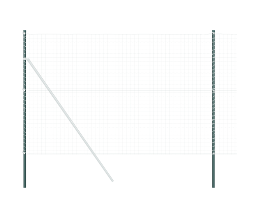 Žoga Stabi 12 Pcs Zaļa 210 Cm Pulverkrāsots Tērauds Vidaxl