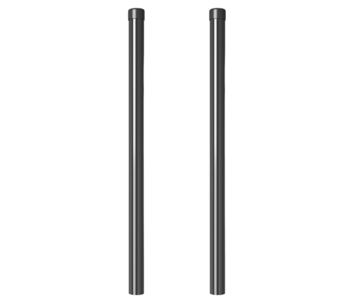 Žoga Stabi 2 Pcs Pelēka 70 Cm Pulverkrāsots Tērauds Vidaxl