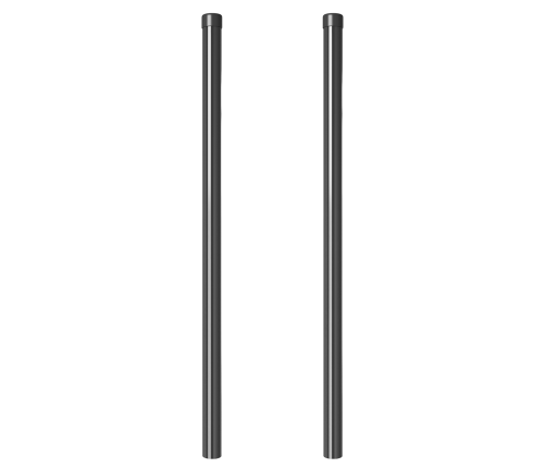 Žoga Stabi 2 Pcs Pelēka 100 Cm Pulverkrāsots Tērauds Vidaxl