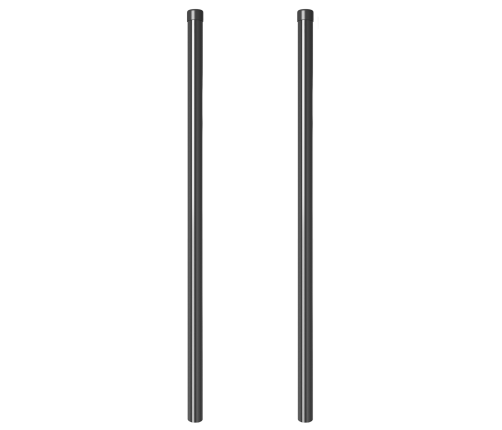 Žoga Stabi 2 Pcs Pelēka 110 Cm Pulverkrāsots Tērauds Vidaxl