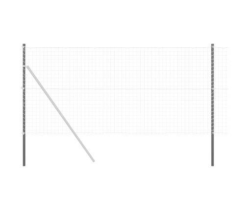 Žoga Stabi 12 Pcs Pelēka 130 Cm Pulverkrāsots Tērauds Vidaxl