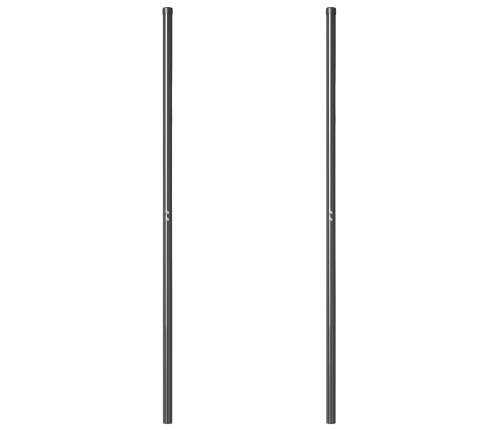 Žoga Stabi 2 Pcs Pelēka 160 Cm Pulverkrāsots Tērauds Vidaxl
