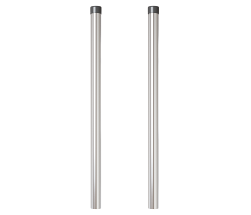 Žoga Stabi 2 Pcs Sudraba 80 Cm Cinkots Tērauds Vidaxl