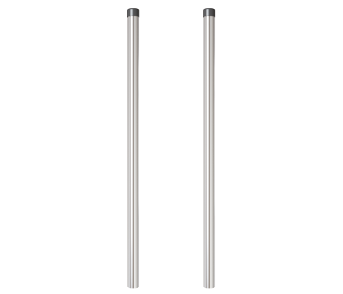 Žoga Stabi 2 Pcs Sudraba 100 Cm Cinkots Tērauds Vidaxl