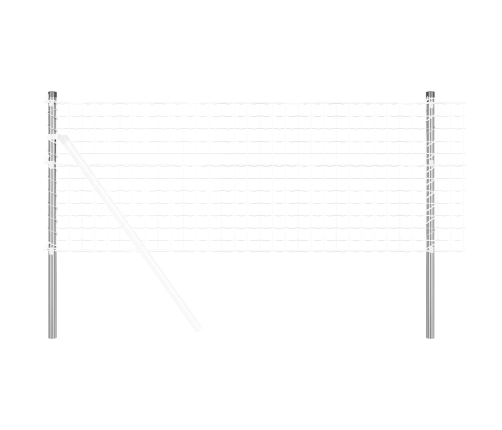 Žoga Stabi 2 Pcs Sudraba 110 Cm Cinkots Tērauds Vidaxl