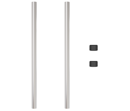 Žoga Stabi 2 Pcs Sudraba 120 Cm Cinkots Tērauds Vidaxl