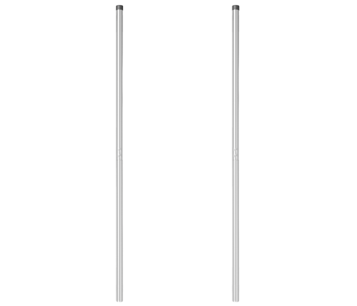 Žoga Stabi 2 Pcs Sudraba 140 Cm Cinkots Tērauds Vidaxl