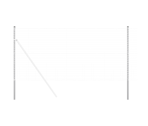 Žoga Stabi 12 Pcs Sudraba 140 Cm Cinkots Tērauds Vidaxl