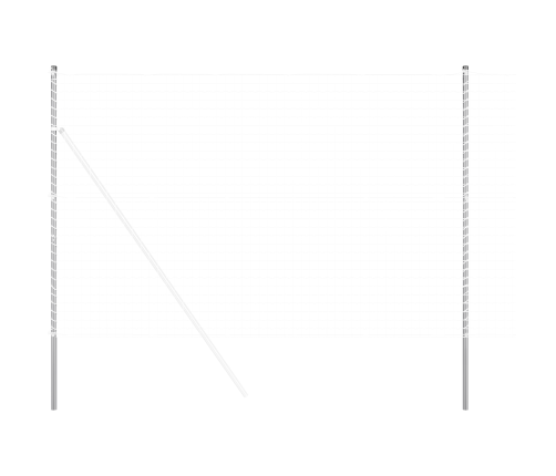 Žoga Stabi 12 Pcs Sudraba 210 Cm Cinkots Tērauds Vidaxl