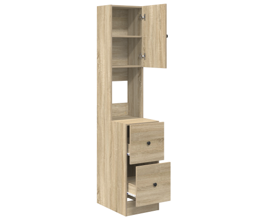 Virtuves Skapis Sonoma Ozols 35X50X180 Cm Skaidu Plātne Vidaxl