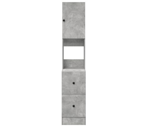 Virtuves Skapis Betona Pelēks 35X50X180 Cm Inženiertehniskā Koksne Vidaxl