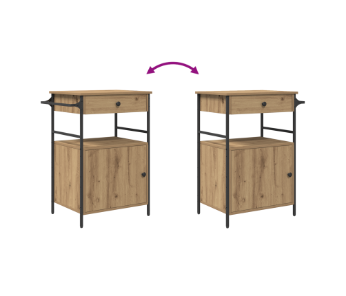 Virtuves Rati Amatniecības Ozols 56X43X89.5 Cm Inženierētās Koksnes Vidaxl