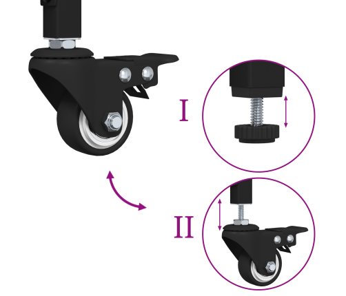 Virtuves Ratiņi Melns Ozols 56X43X89.5 Cm Vidaxl