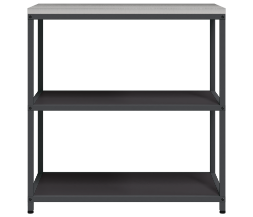 Virtuves Uzglabāšanas Plaukts Melna 60 X 50 X 92 Cm Tērauds Vidaxl