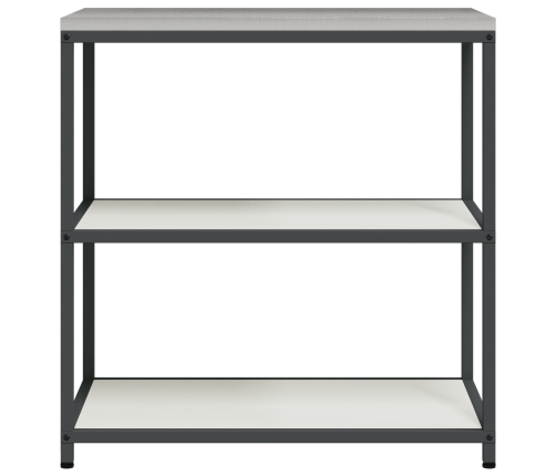 Virtuves Uzglabāšanas Plaukts Balta 60 X 50 X 92 Cm Tērauds Vidaxl