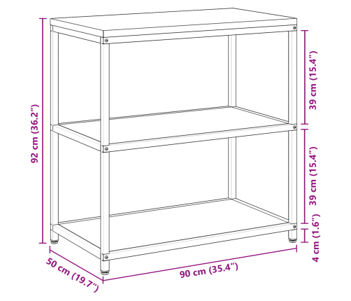 Virtuves Uzglabāšanas Plaukts Ar Plauktu Rūsa 60 X 50 X 92 Cm Vidaxl