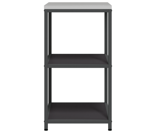 Virtuves Uzglabāšanas Plaukts Melna 60 X 50 X 92 Cm Tērauds Vidaxl