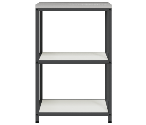 Virtuves Uzglabāšanas Plaukts Balta 60 X 50 X 92 Cm Tērauds Vidaxl