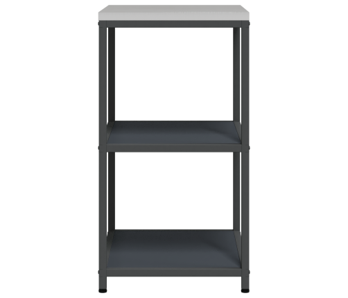 Virtuves Uzglabāšanas Plaukts Antracīta 60 X 50 X 92 Cm Tērauds Vidaxl