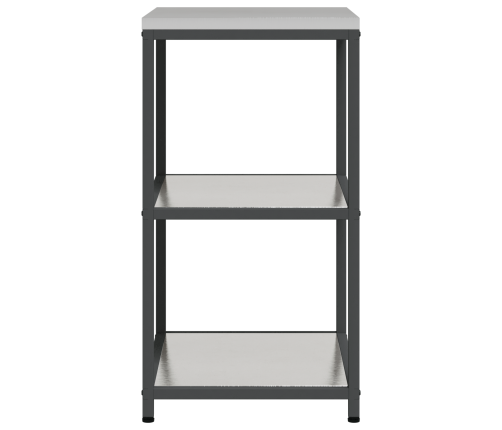 Virtuves Uzglabāšanas Plaukts Sudraba 60 X 50 X 92 Cm Vidaxl