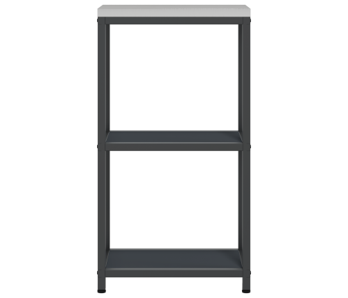 Virtuves Uzglabāšanas Plaukts Antracīta 60 X 50 X 92 Cm Tērauds Vidaxl