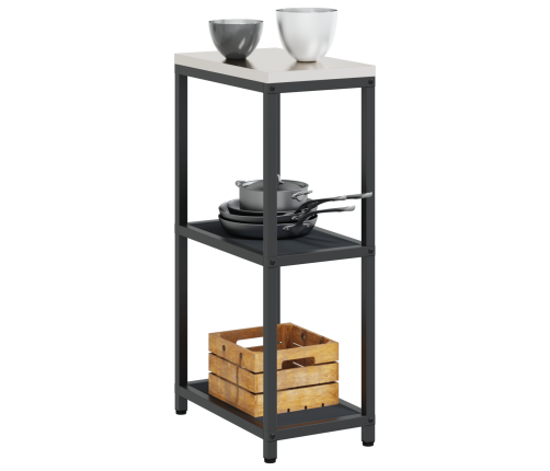 Virtuves Uzglabāšanas Plaukts Antracīta 60 X 50 X 92 Cm Tērauds Vidaxl