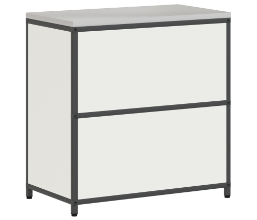 Virtuves Uzglabāšanas Skapis Balta 60 X 50 X 92 Cm Tērauds Vidaxl