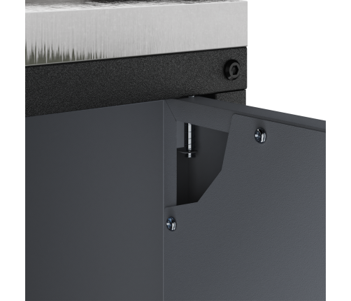 Virtuves Uzglabāšanas Skapis Antracīta 60 X 50 X 92 Cm Tērauds Vidaxl