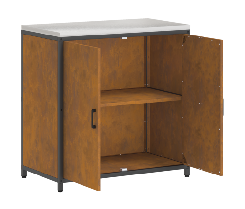 Virtuves Uzglabāšanas Skapis Ar Plauktu Rūsa 60 X 50 X 92 Cm Vidaxl