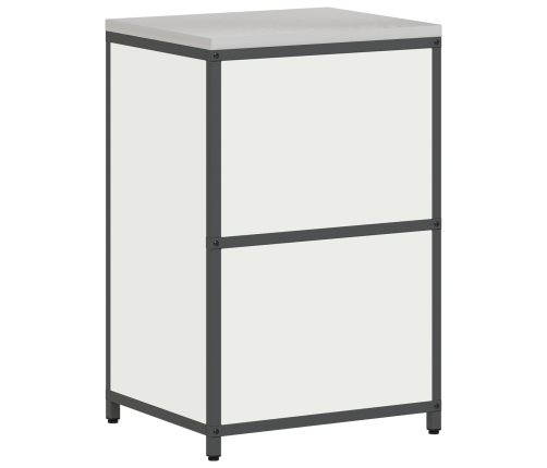 Virtuves Uzglabāšanas Skapis Balta 60 X 50 X 92 Cm Tērauds Vidaxl