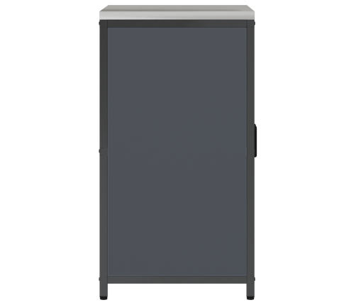 Virtuves Uzglabāšanas Skapis Antracīta 60 X 50 X 92 Cm Tērauds Vidaxl