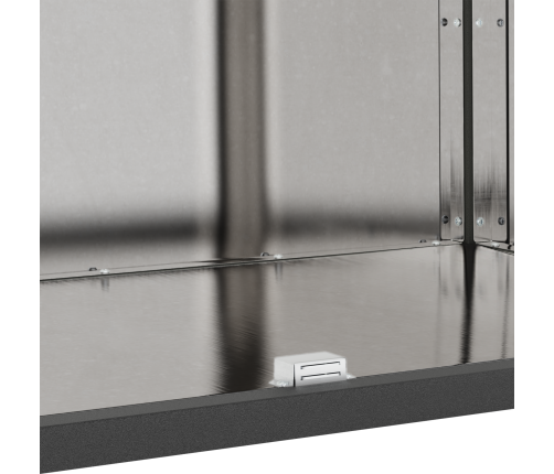 Virtuves Uzglabāšanas Skapis Ar Plauktu Sudraba 60 X 50 X 92 Cm Vidaxl