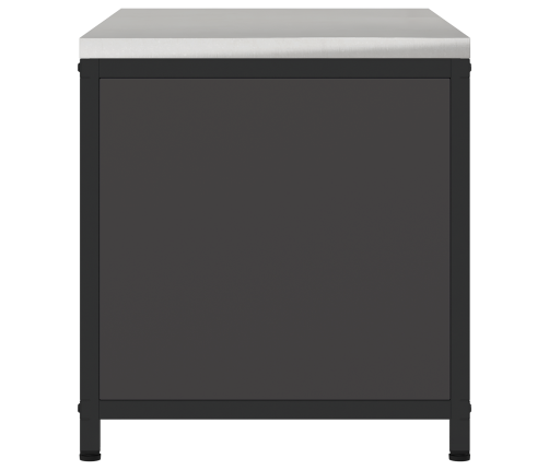 Virtuves Uzglabāšanas Skapis Melna 60 X 50 X 92 Cm Tērauds Vidaxl