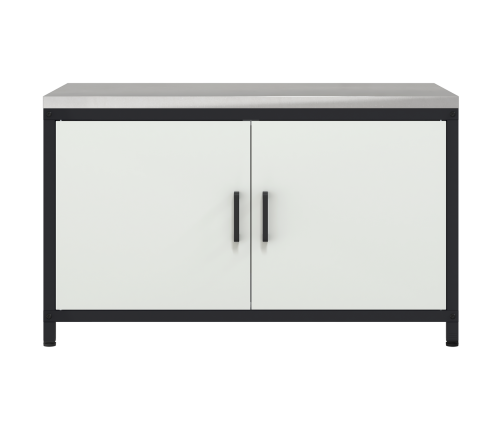 Virtuves Uzglabāšanas Skapis Balta 60 X 50 X 92 Cm Tērauds Vidaxl