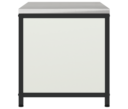 Virtuves Uzglabāšanas Skapis Balta 60 X 50 X 92 Cm Tērauds Vidaxl