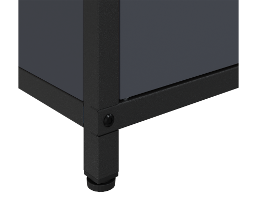 Virtuves Uzglabāšanas Skapis Antracīta 60 X 50 X 92 Cm Tērauds Vidaxl