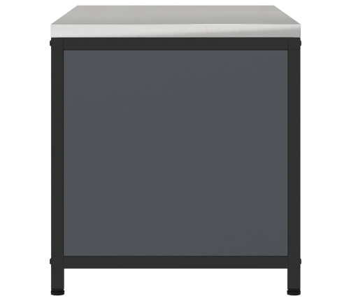 Virtuves Uzglabāšanas Skapis Antracīta 60 X 50 X 92 Cm Tērauds Vidaxl