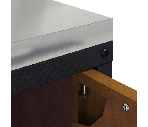 Virtuves Uzglabāšanas Skapis Ar Plauktu Rūsa 60 X 50 X 92 Cm Vidaxl