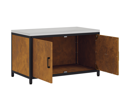 Virtuves Uzglabāšanas Skapis Ar Plauktu Rūsa 60 X 50 X 92 Cm Vidaxl