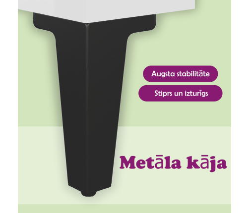 vidaXL kumode, spīdīgi balta, 34,5x34x90 cm, inženierijas koks