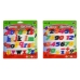 Wooden Whiteboard 2in1 Magnets Writer Numbers Action Words