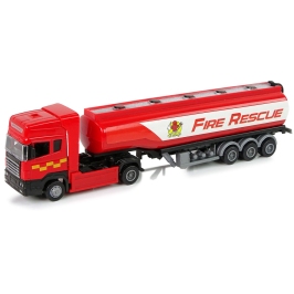 Red Fire Brigade Tank Truck 30 cm Long Red Fire Brigade Tank Truck 30 cm Long