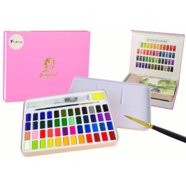 Artist's Set of 48 Watercolor Paints and Accessories Artist's Set of 48 Watercolor Paints and Accessories