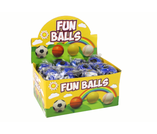 PU Football with Jojo Eraser for Bouncing, 6 cm, Blue